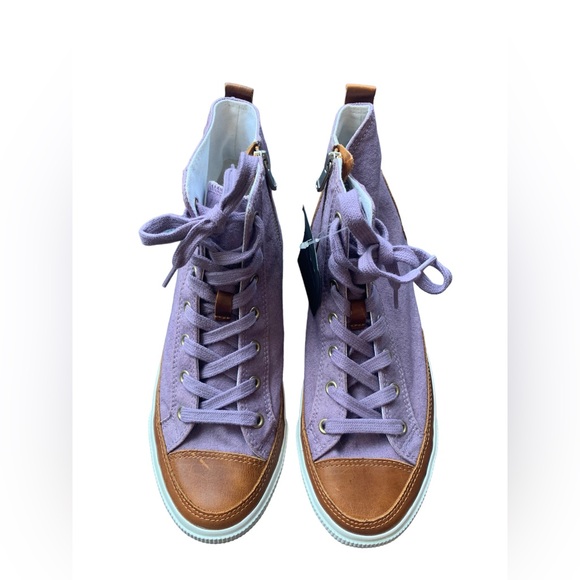 NWT Burnetie High Top Vintage Zipper Sneakers - Picture 10 of 14